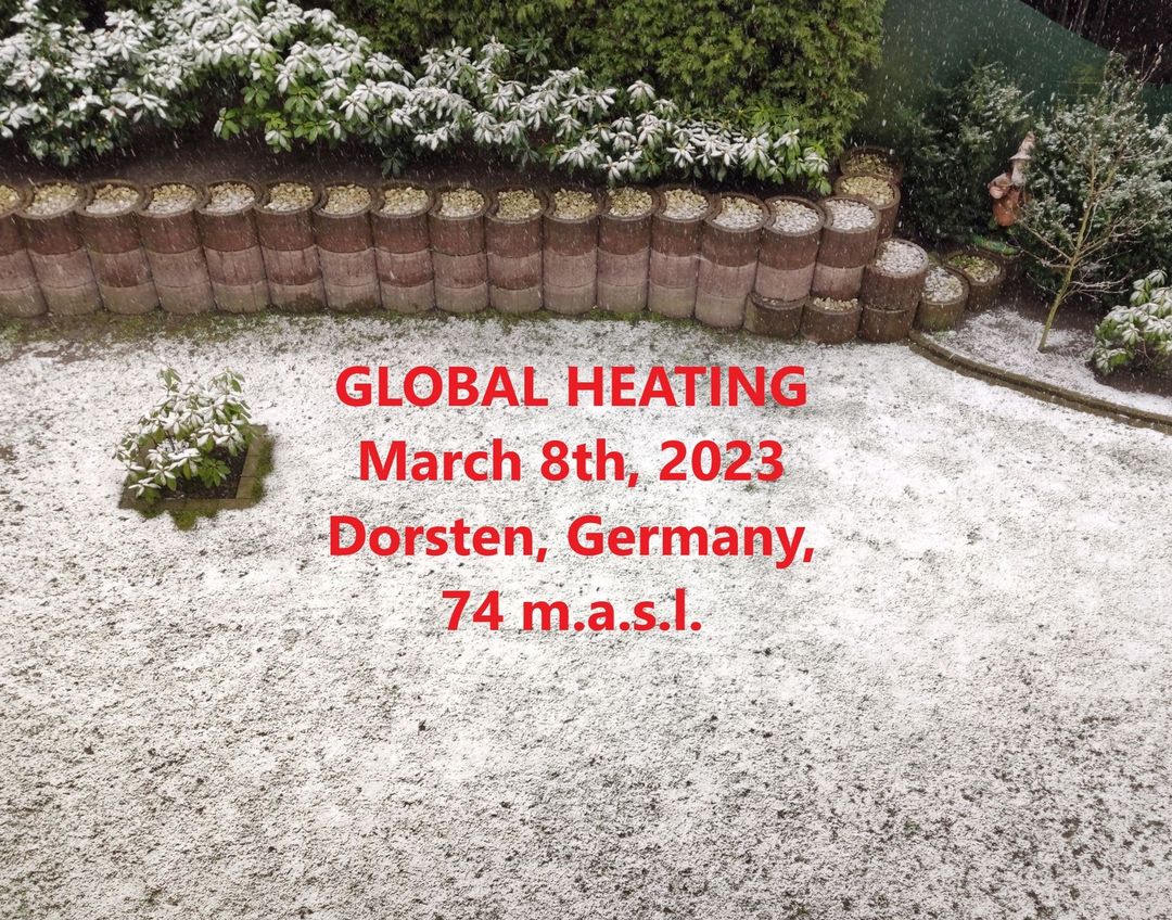 Globale Erhitzung in Dorsten März 2023